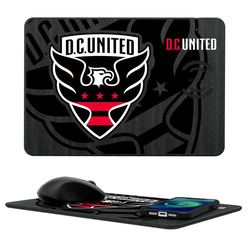 DC United  Monocolor Tilt 15-Watt Wireless Charger and Mouse Pad