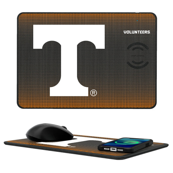 University of Tennessee Volunteers Linen 15-Watt Wireless Charger and Mouse Pad