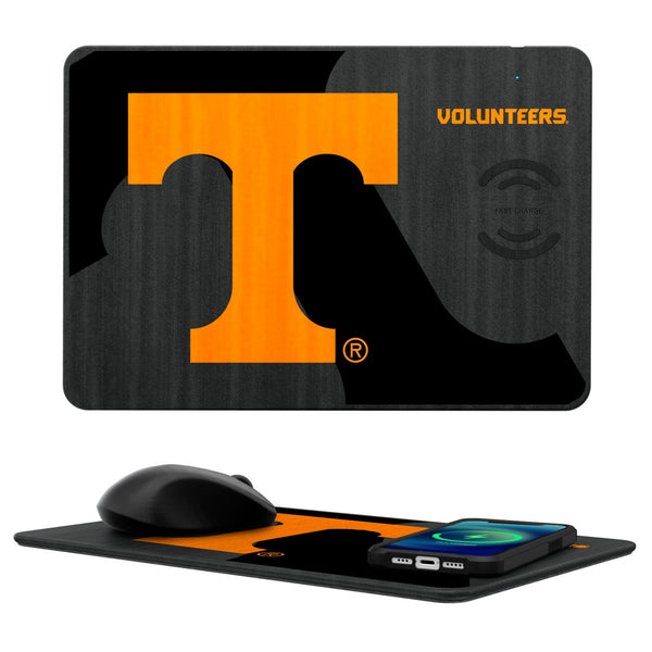 University of Tennessee Volunteers Monocolor Tilt 15-Watt Wireless Charger and Mouse Pad