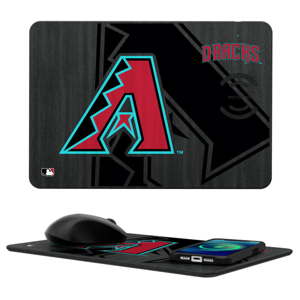 Arizona Diamondbacks Monocolor Tilt 15-Watt Wireless Charger and Mouse Pad