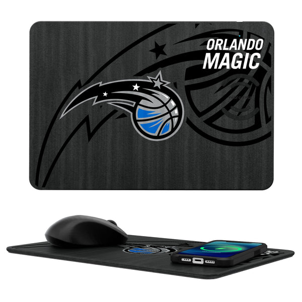 Orlando Magic Monocolor Tilt 15-Watt Wireless Charger and Mouse Pad