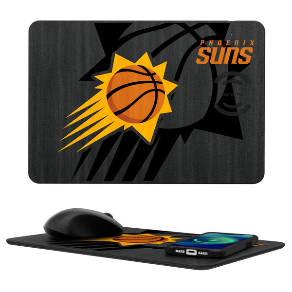 Phoenix Suns Monocolor Tilt 15-Watt Wireless Charger and Mouse Pad