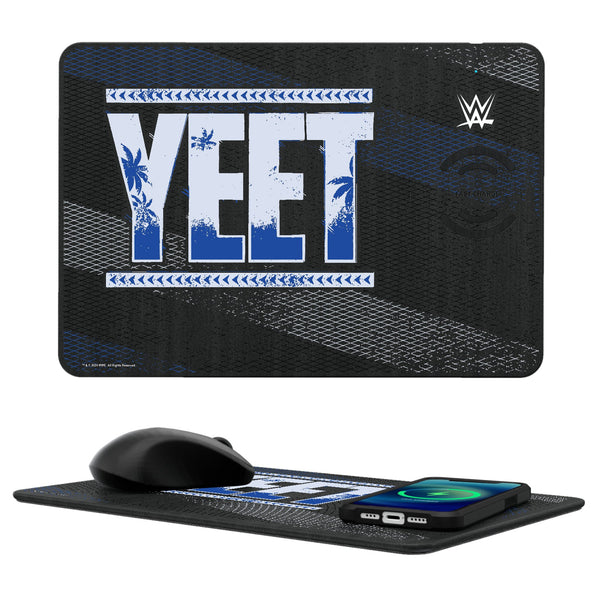 Jey Uso Steel 15-Watt Wireless Charger and Mouse Pad