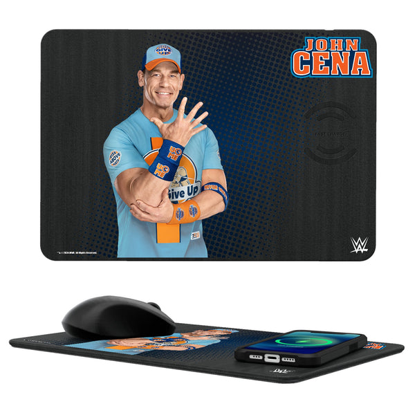 John Cena Superstar 15-Watt Wireless Charger and Mouse Pad