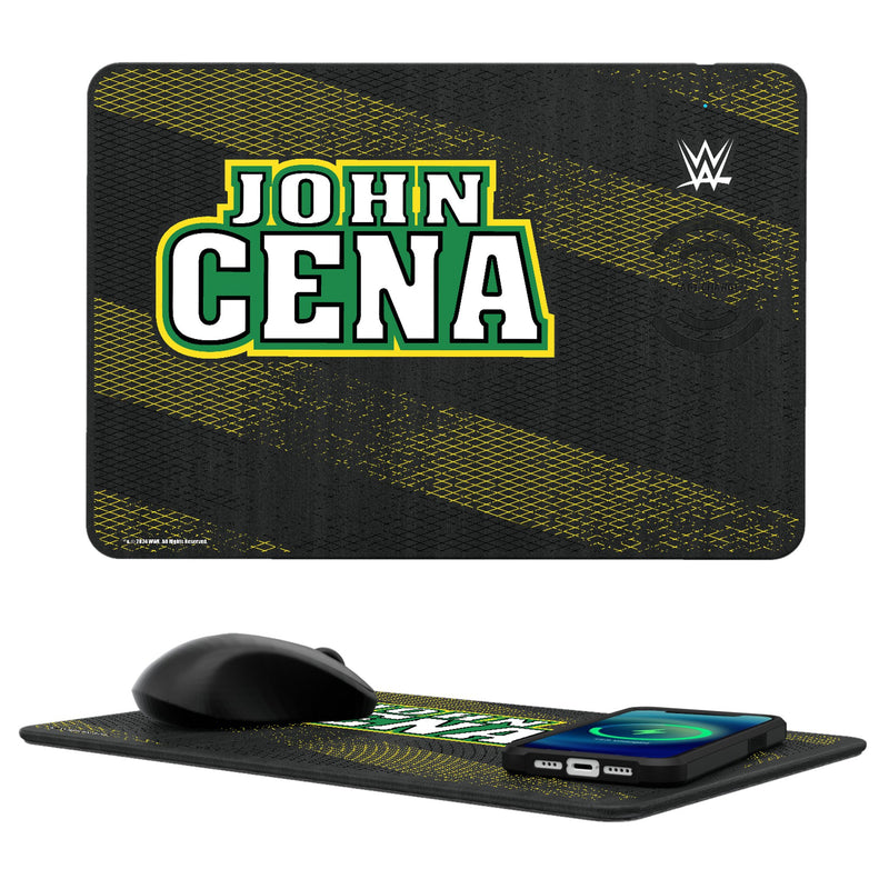 John Cena Steel 15-Watt Wireless Charger and Mouse Pad