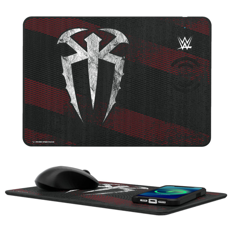 Roman Reigns Steel 15-Watt Wireless Charger and Mouse Pad