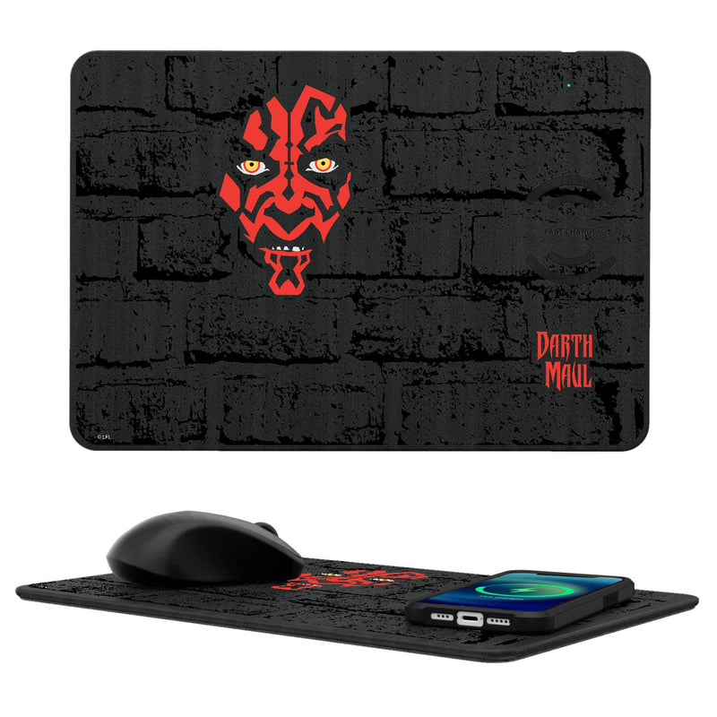 Star Wars Darth Maul Iconic 15-Watt Wireless Charger and Mouse Pad