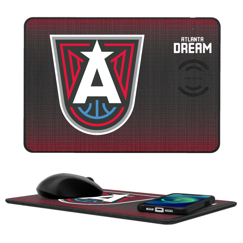 Atlanta Dream Linen 15-Watt Wireless Charger and Mouse Pad