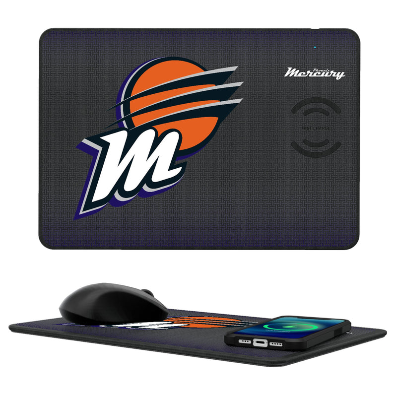 Phoenix Mercury Linen 15-Watt Wireless Charger and Mouse Pad