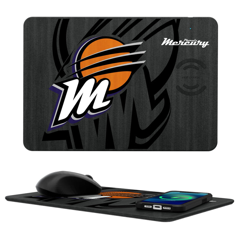 Phoenix Mercury Monocolor Tilt 15-Watt Wireless Charger and Mouse Pad