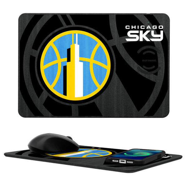 Chicago Sky Monocolor Tilt 15-Watt Wireless Charger and Mouse Pad