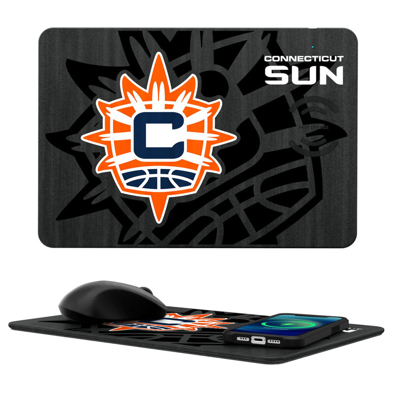 Connecticut Sun Monocolor Tilt 15-Watt Wireless Charger and Mouse Pad