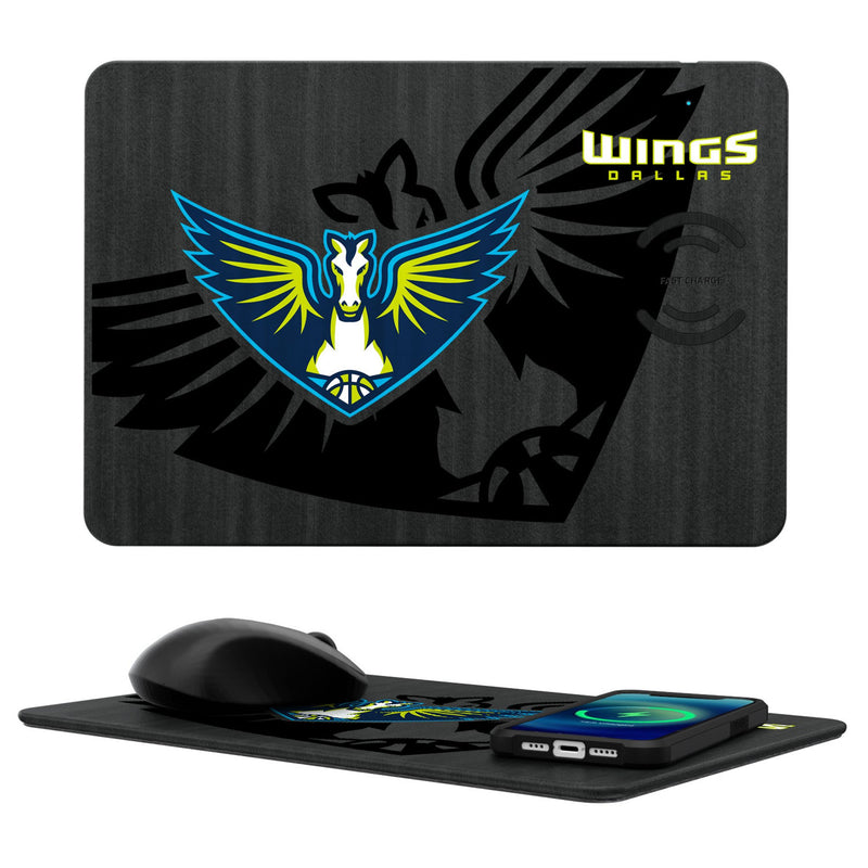 Dallas Wings Monocolor Tilt 15-Watt Wireless Charger and Mouse Pad