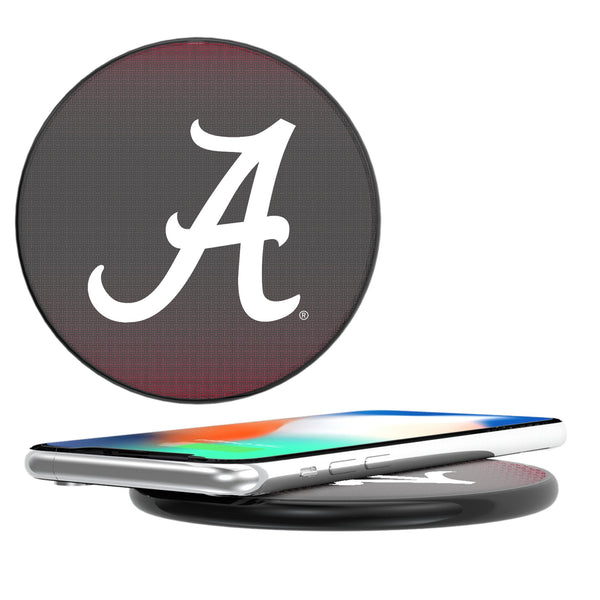 University of Alabama Crimson Tide Script A Linen 15-Watt Wireless Charger