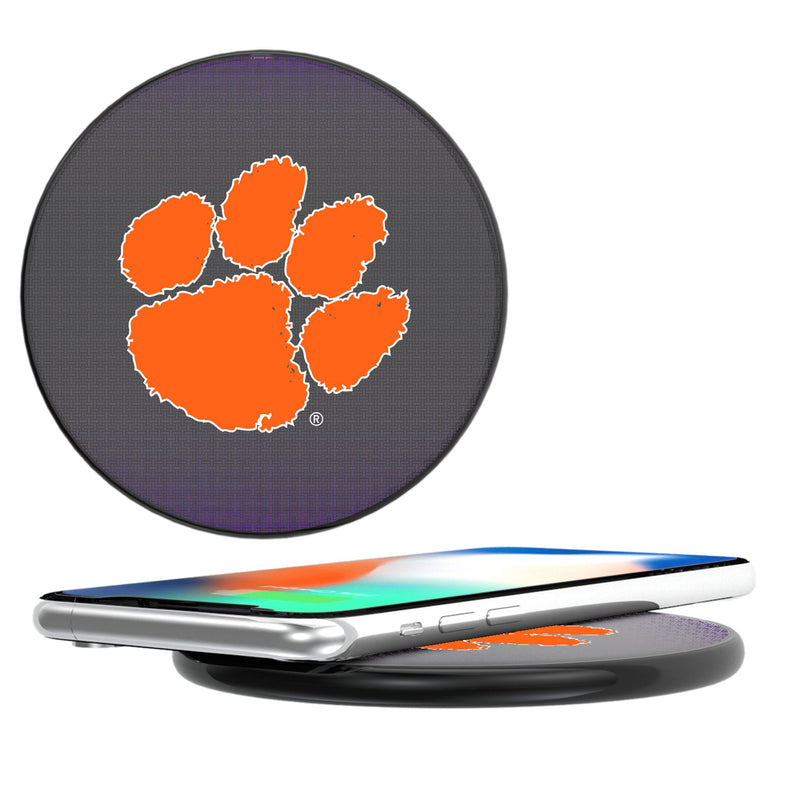 Clemson University Tigers Linen 15-Watt Wireless Charger