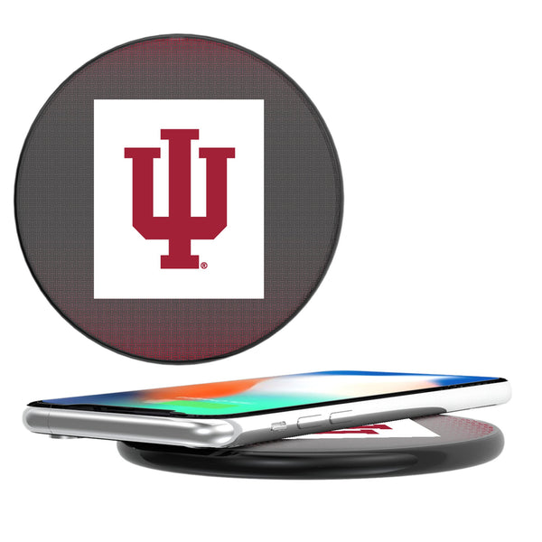 Indiana University Hoosiers Linen 15-Watt Wireless Charger