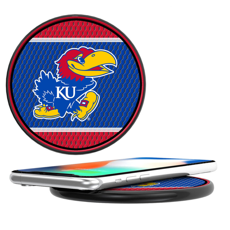 University of Kansas Jayhawks Mesh 15-Watt Wireless Charger