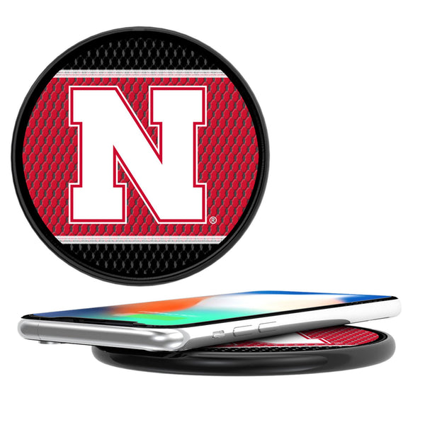 University of Nebraska Huskers Block N Mesh 15-Watt Wireless Charger