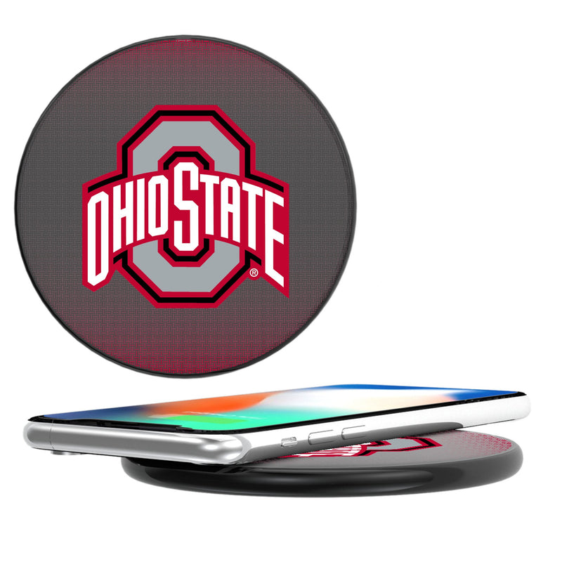 Ohio State University Buckeyes Linen 15-Watt Wireless Charger