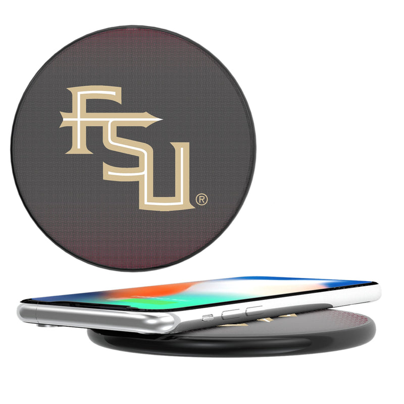 Florida State University Seminoles Athletic Wordmark Linen 15-Watt Wireless Charger