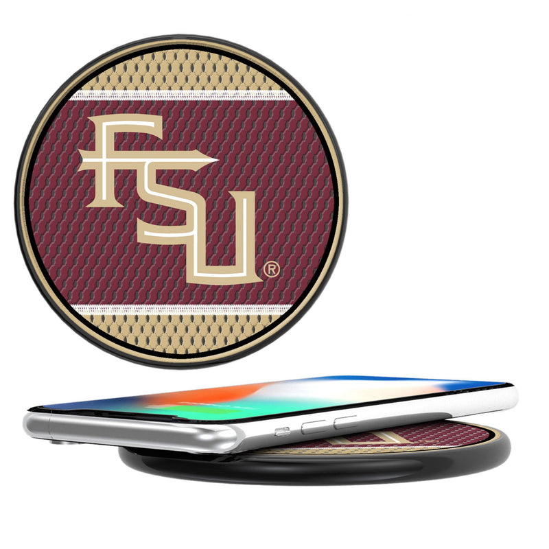 Florida State University Seminoles Athletic Wordmark Mesh 15-Watt Wireless Charger