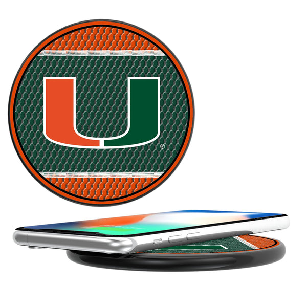 University of Miami Hurricanes Mesh 15-Watt Wireless Charger