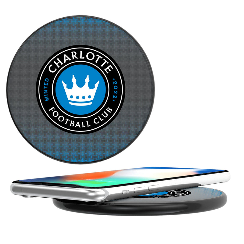 Charlotte FC  Linen 15-Watt Wireless Charger