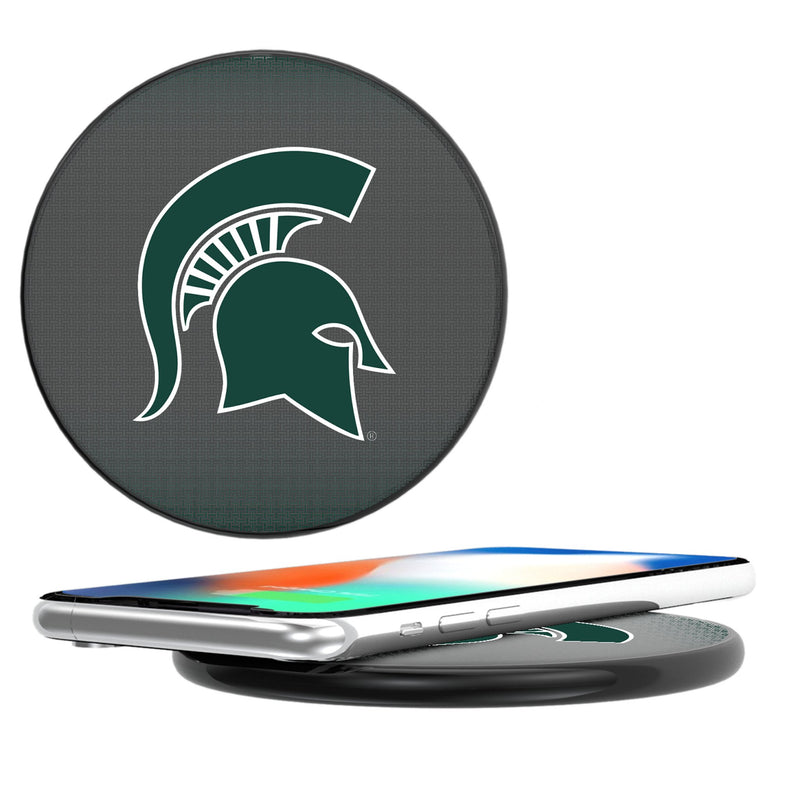 Michigan State University Spartans Linen 15-Watt Wireless Charger