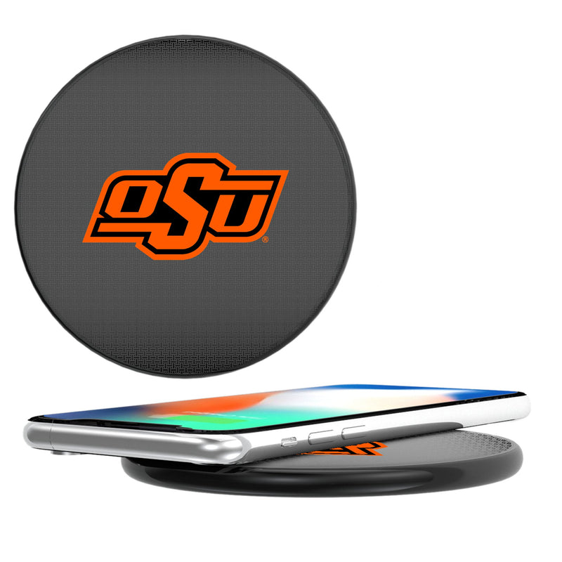 Oklahoma State University Cowboys Linen 15-Watt Wireless Charger