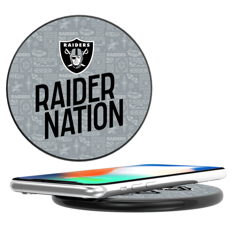 Las Vegas Raiders 2024 Illustrated Limited Edition 15-Watt Wireless Charger