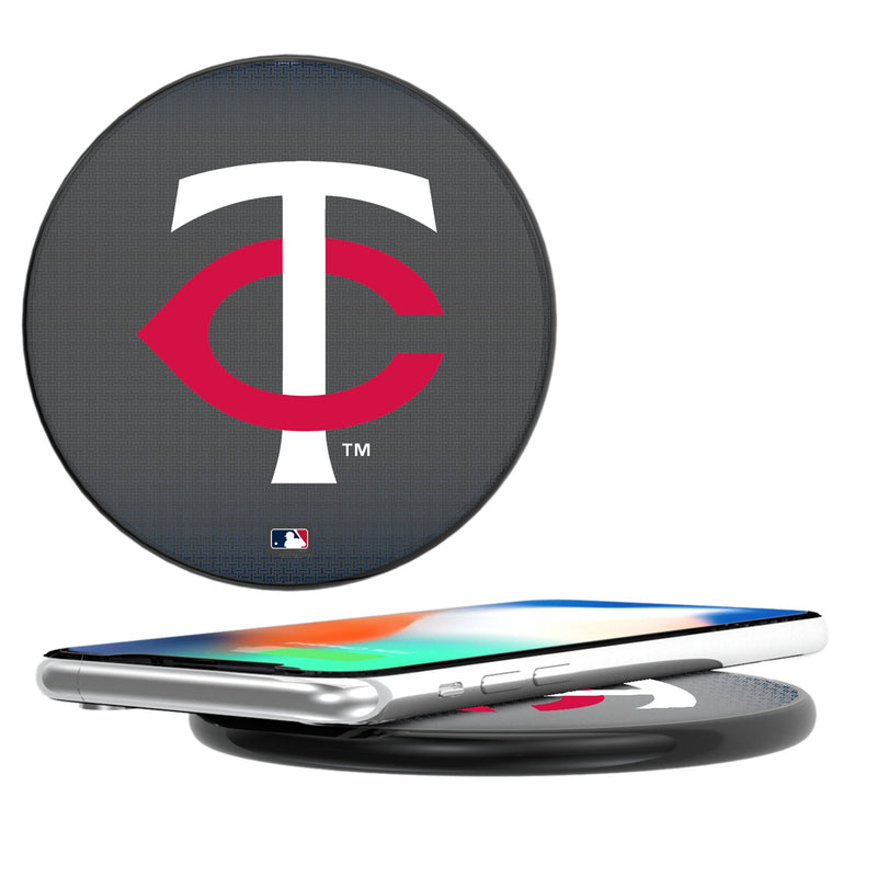 Minnesota Twins Linen 15-Watt Wireless Charger