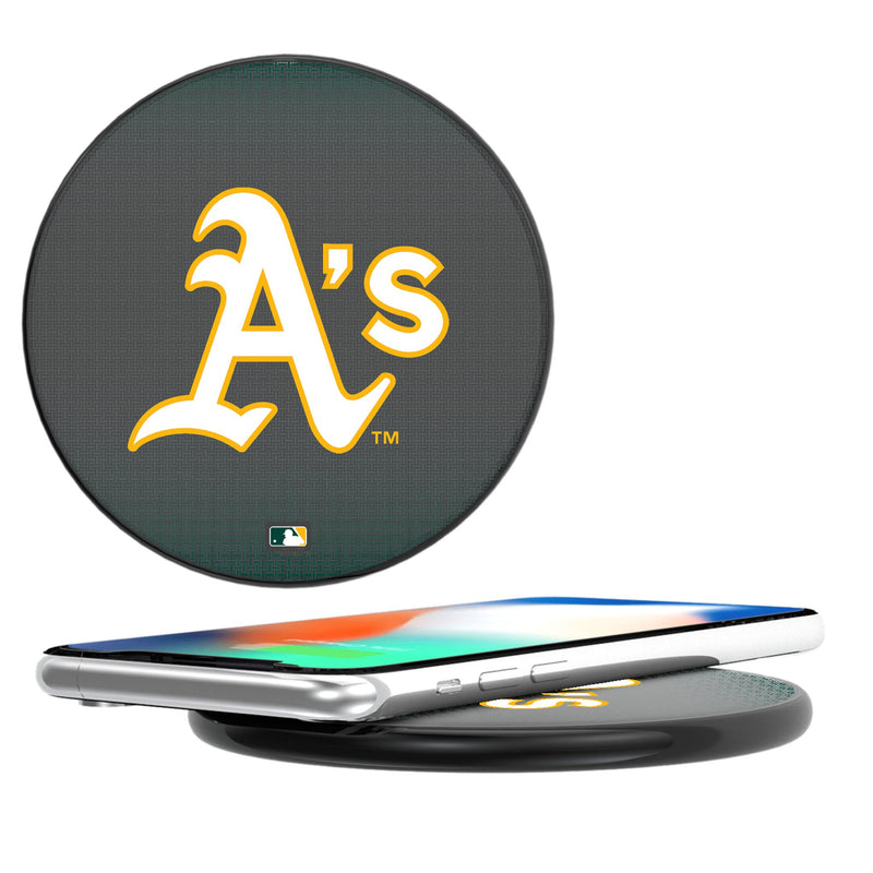 Oakland Athletics Linen 15-Watt Wireless Charger