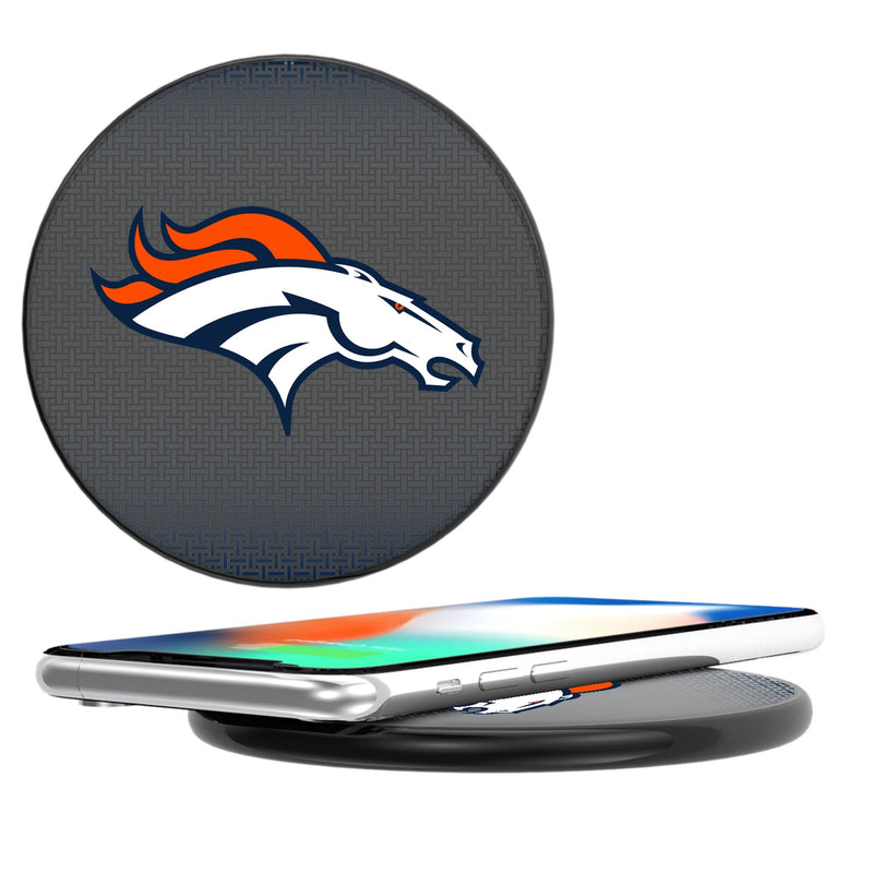 Denver Broncos Linen 15-Watt Wireless Charger