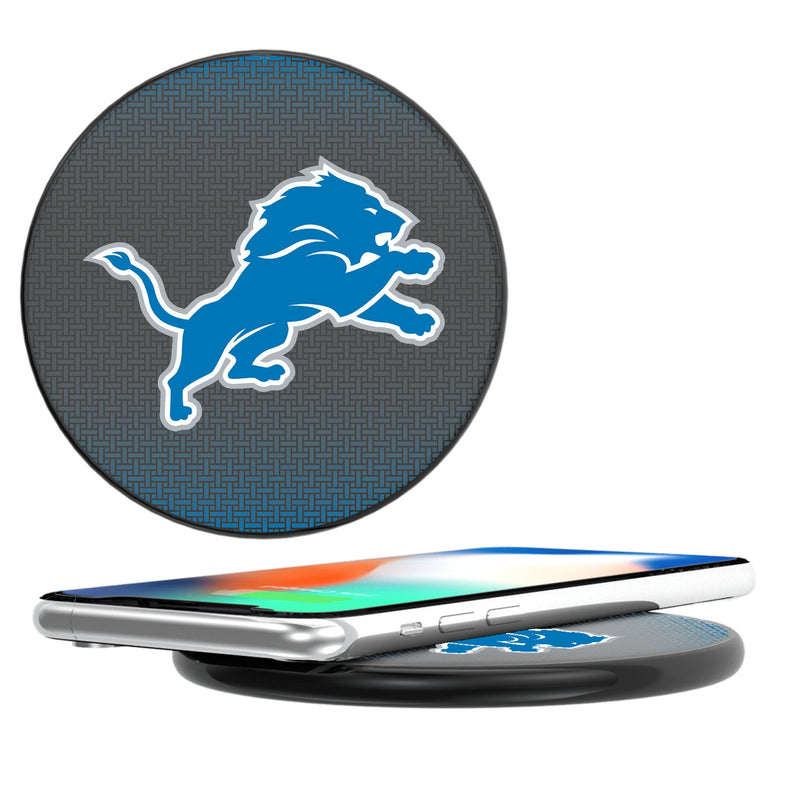 Detroit Lions Linen 15-Watt Wireless Charger