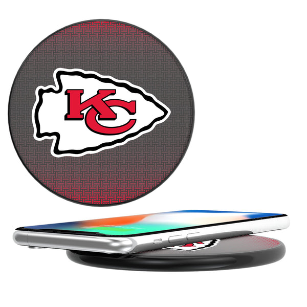 Kansas City Chiefs Linen 15-Watt Wireless Charger