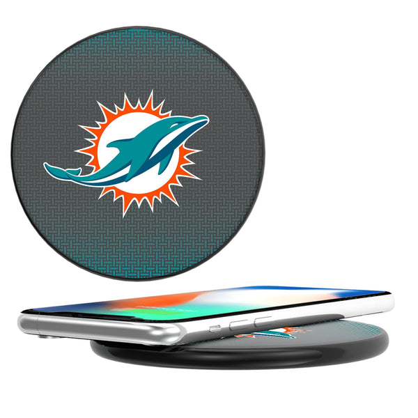 Miami Dolphins Linen 15-Watt Wireless Charger