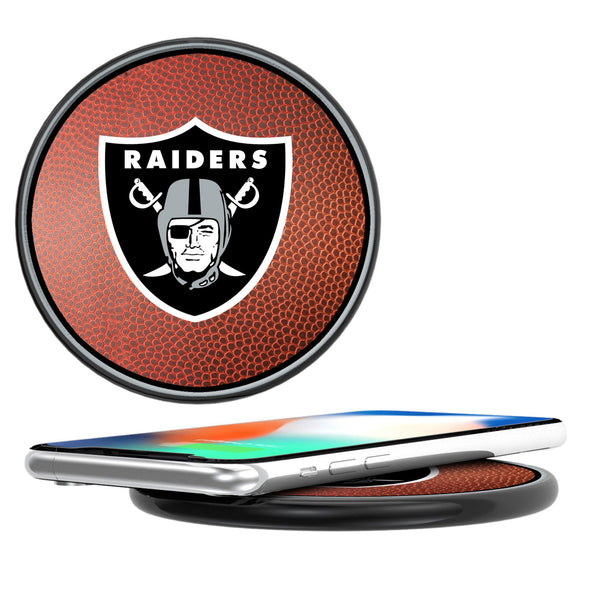 Las Vegas Raiders Football 15-Watt Wireless Charger