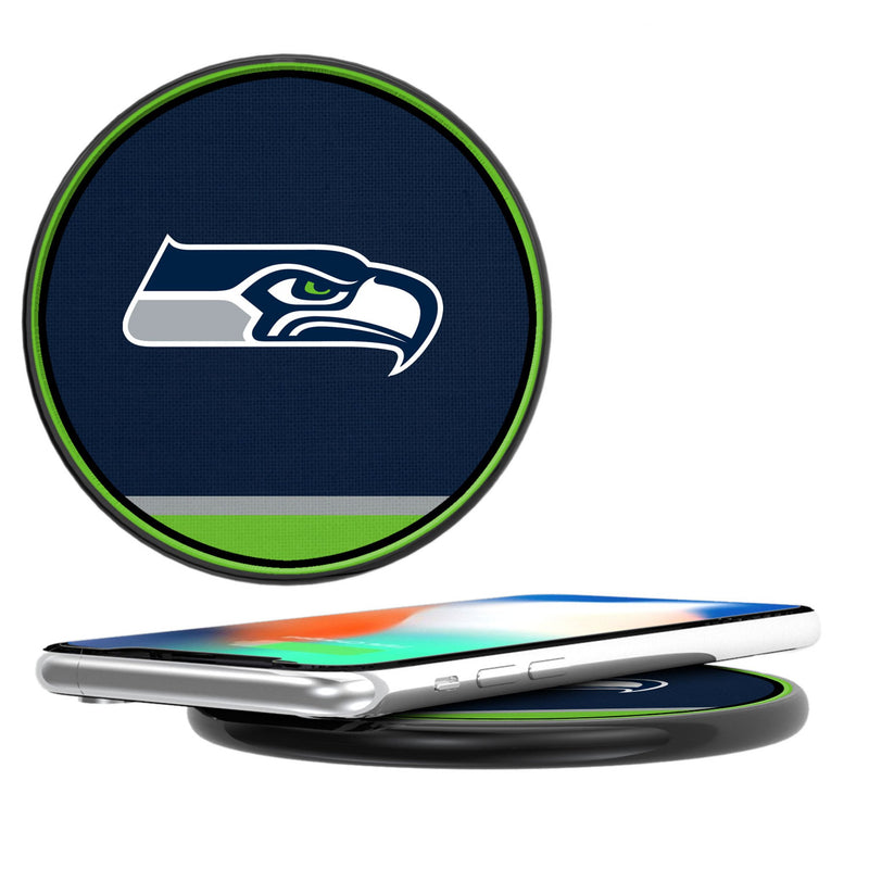 Seattle Seahawks Stripe 15-Watt Wireless Charger