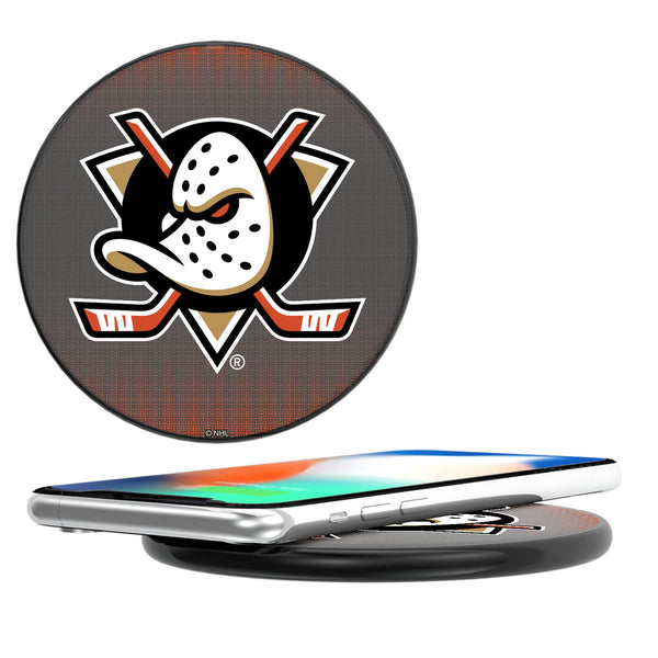 Anaheim Ducks Linen 15-Watt Wireless Charger