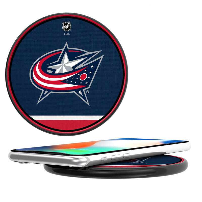 Columbus Blue Jackets Stripe 15-Watt Wireless Charger