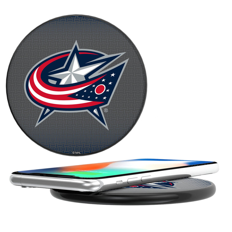 Columbus Blue Jackets Linen 15-Watt Wireless Charger