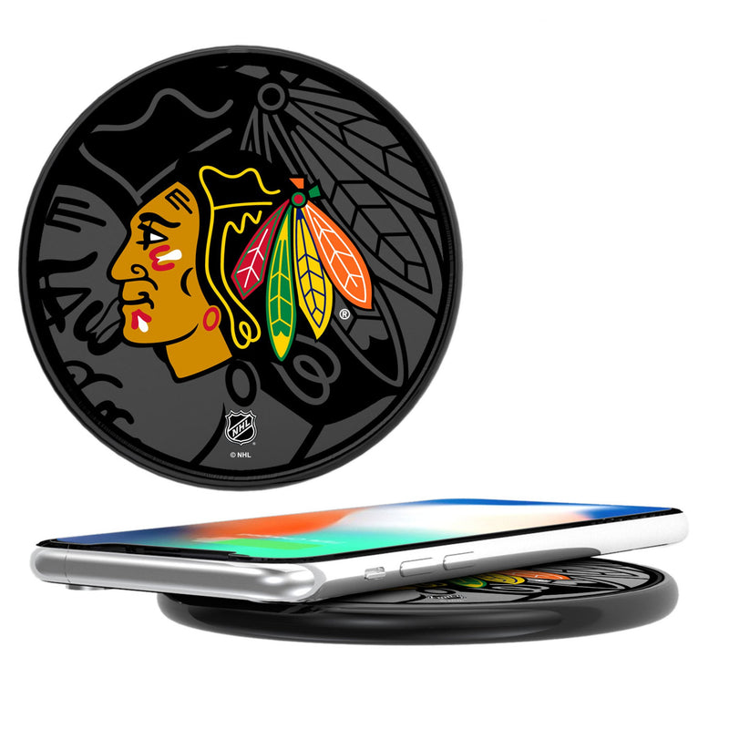 Chicago Blackhawks Monocolor Tilt 15-Watt Wireless Charger