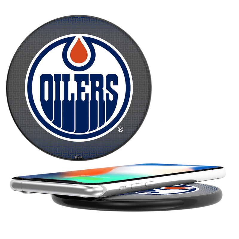 Edmonton Oilers Linen 15-Watt Wireless Charger