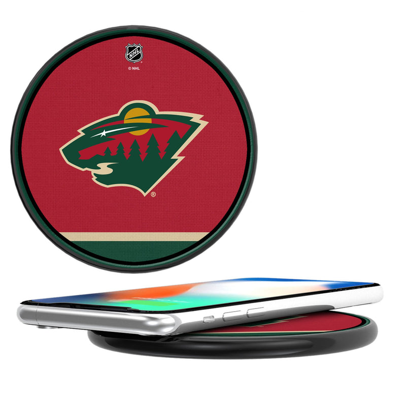 Minnesota Wild Stripe 15-Watt Wireless Charger