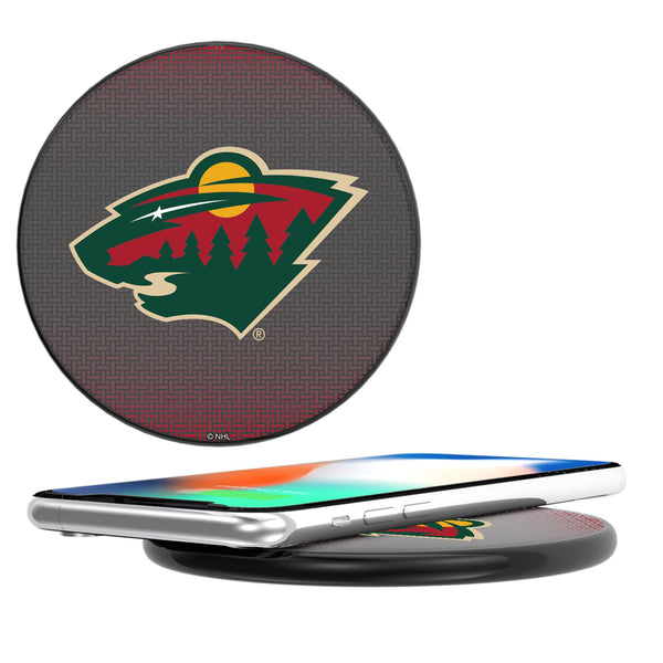 Minnesota Wild Linen 15-Watt Wireless Charger