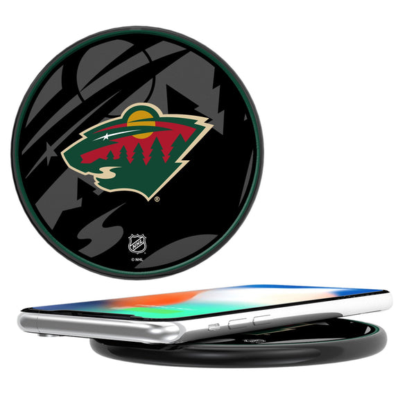 Minnesota Wild Monocolor Tilt 15-Watt Wireless Charger