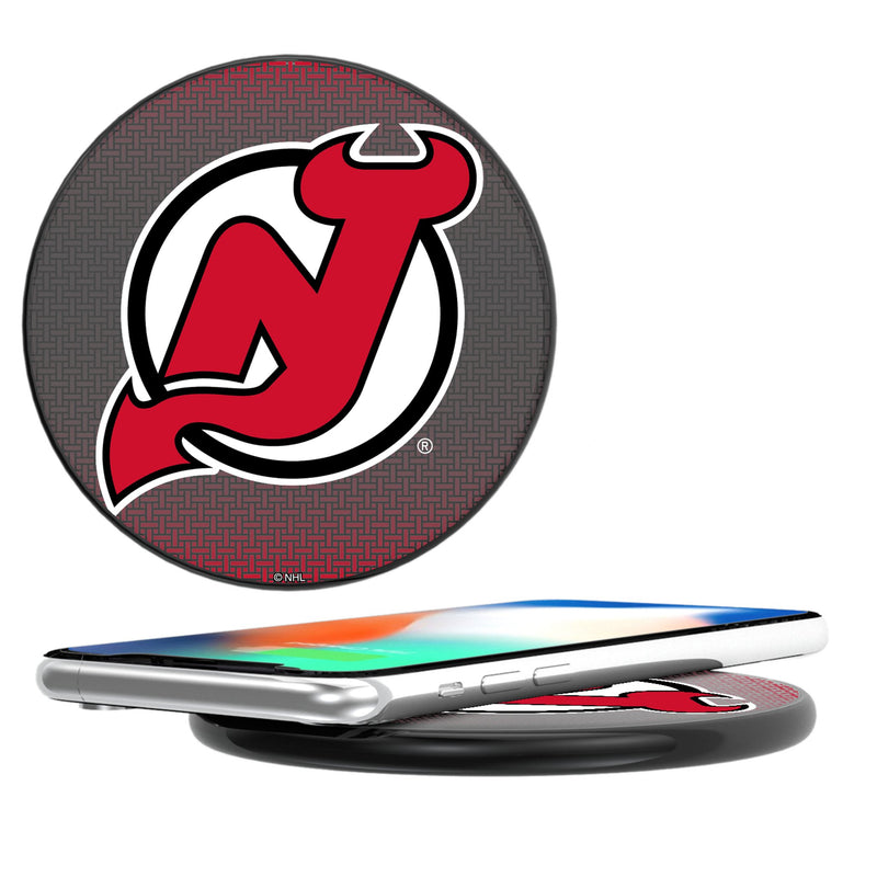 New Jersey Devils Linen 15-Watt Wireless Charger