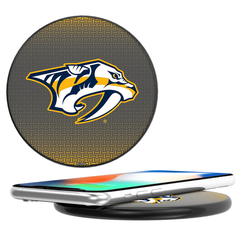 Nashville Predators Linen 15-Watt Wireless Charger