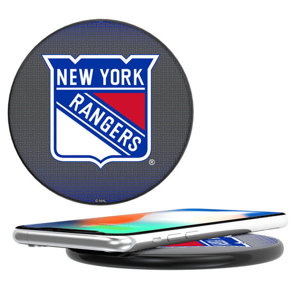 New York Rangers Linen 15-Watt Wireless Charger