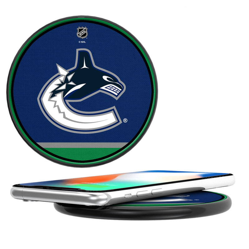 Vancouver Canucks Stripe 15-Watt Wireless Charger